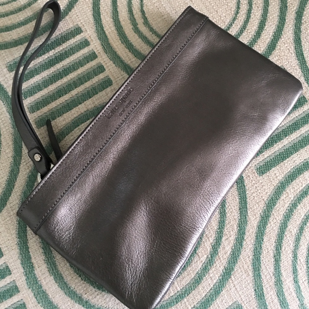 Kate Spade silver wristlet